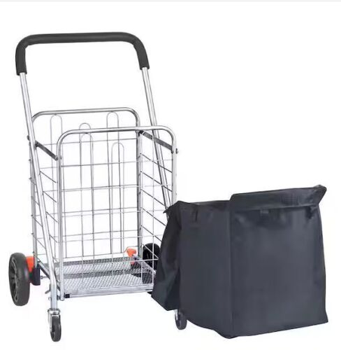 VEVOR Folding Shopping Cart, 200 lbs. Max Load - Lot 320JF