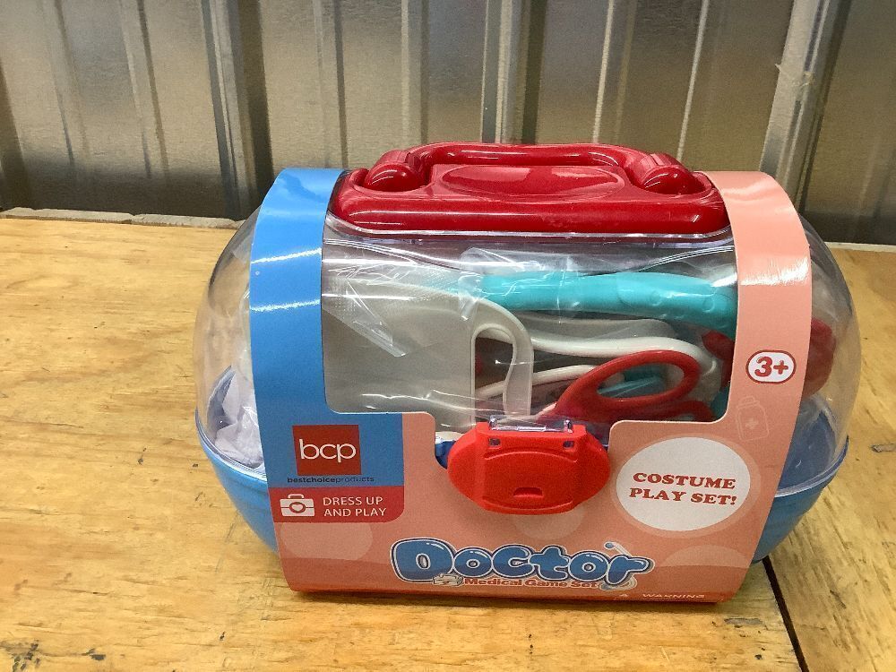 Play Doctor Kit for Kids, Boys & Girls w/ 18 Accessories, Doctor's Coat, Hat - Image 2 - Lot 6661