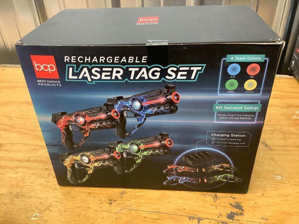 Set of 4 Rechargeable Laser Tag Blasters w/ Docking Station, No Vests Needed - Image 2 - Lot 6959