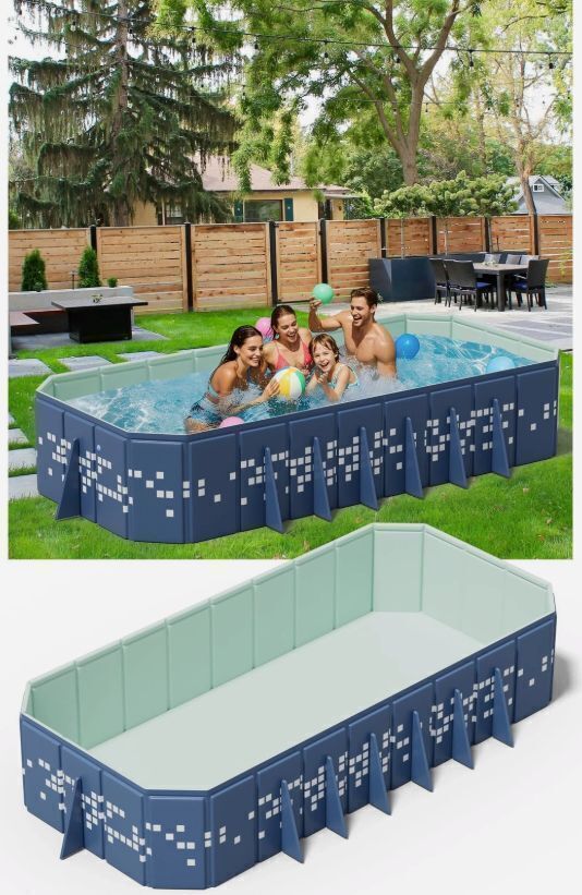 Non Inflatable Kiddie Pool, Portable Padding Kids Swimming Pool (Blue Star) - Image 1 - Lot 7118