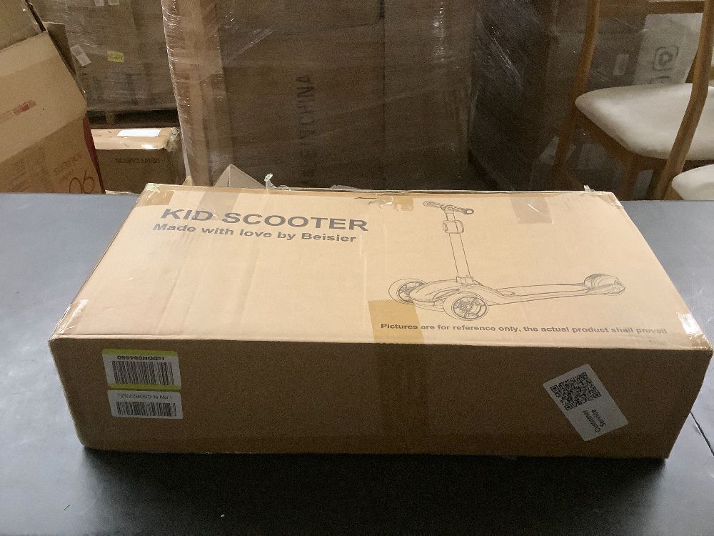 GLAMUP Kids Scooter, 2-in-1 Folding Kick Scooters, Adjustable Height, Safety Lock, 3 Wheel Kick Scooter for Boys and Girls Ages 3-14 - Image 4 - Lot 7121