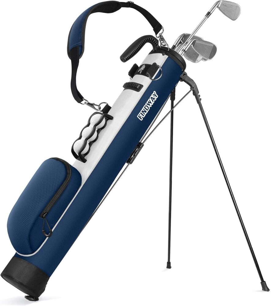 Findway Golf Stand Bag, Small Golf Bag for The Driving Range, Par 3 and Executive Courses, Lightweight Golf Club Carry Bag with Ball Holder and Pockets for Men Women - Image 1 - Lot 7124