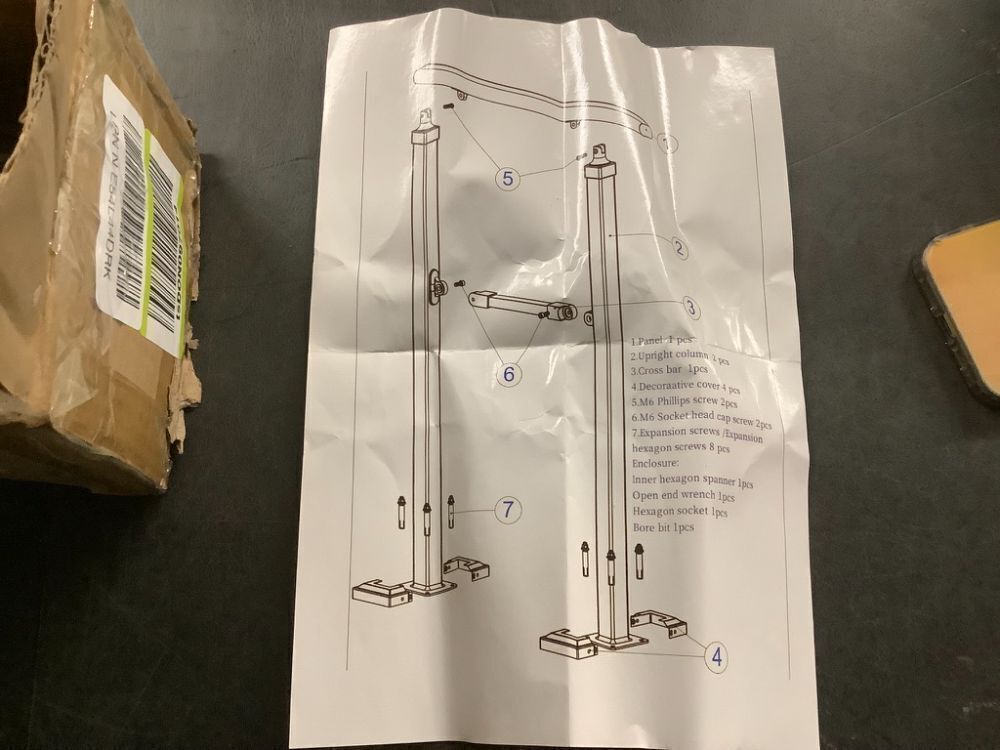 Hand Rails for Outdoor Steps,2 Step Stair Handrail & Indoor Stair Railing Kit，Metty Metal Railings for Outdoor Steps and Hand Rails for Seniors for Porch Railing - Image 3 - Lot 7128