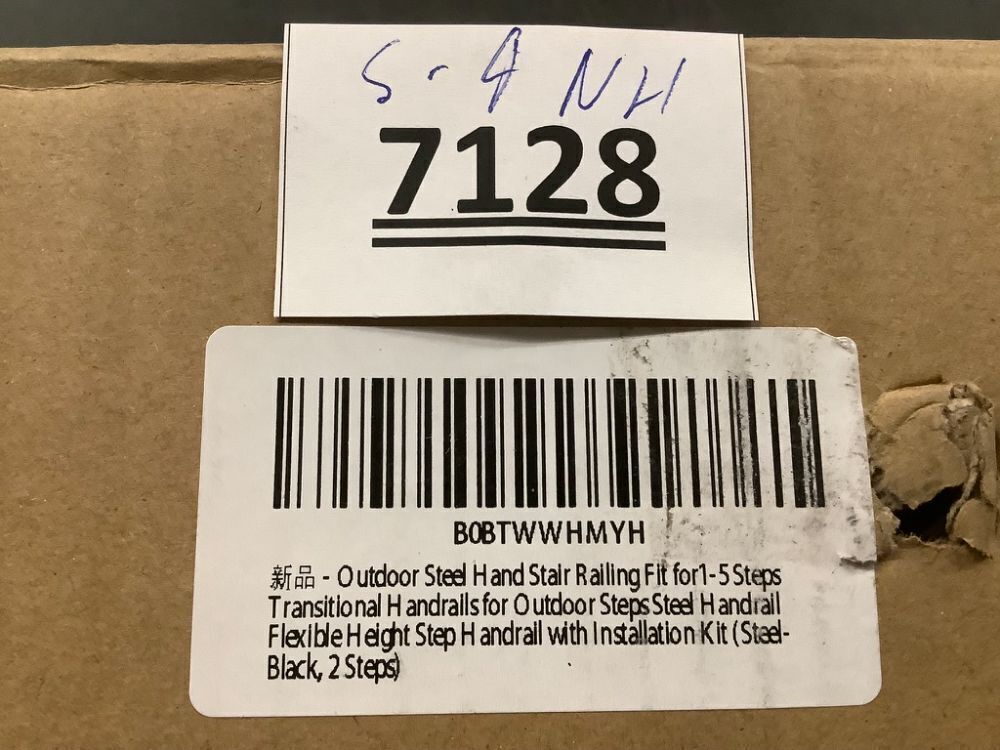 Hand Rails for Outdoor Steps,2 Step Stair Handrail & Indoor Stair Railing Kit，Metty Metal Railings for Outdoor Steps and Hand Rails for Seniors for Porch Railing - Image 5 - Lot 7128