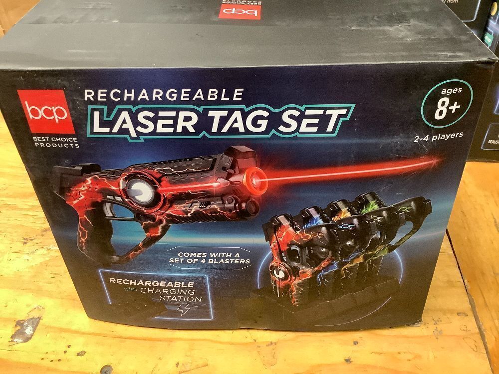 Set of 4 Rechargeable Laser Tag Blasters w/ Docking Station, No Vests Needed - Image 2 - Lot 7213