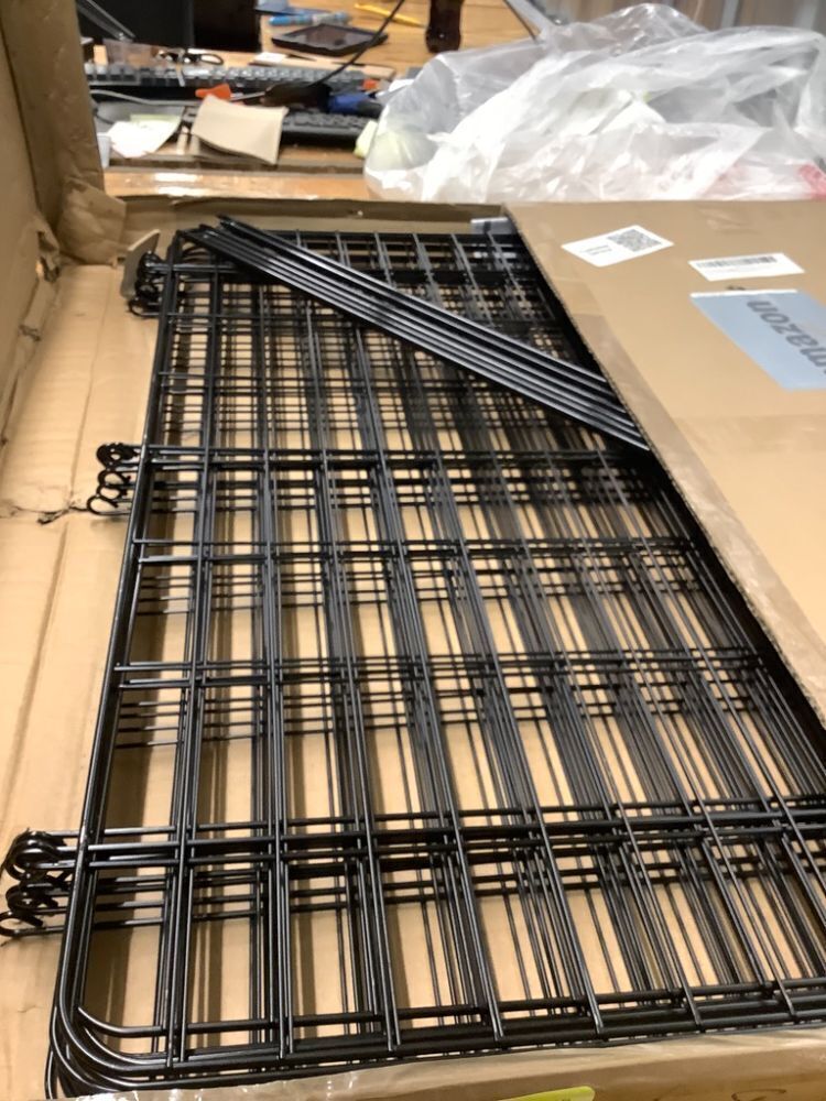 10 Panels No Dig Fence with Gate, 32 in(H) X 24 ft(L) Garden Decorative Fence Animal Barrier for Dogs, Rustproof Metal Garden Edging Border for Outdoor, Yard, Patio, Black - Image 2 - Lot 10003