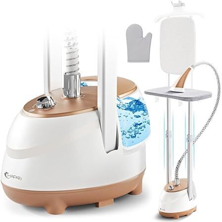 Steamer for Clothes,1800W Standing Garment Steamer with Adjustable Double Rod,Flat and Hanging Ironing,Clothes Steamers with 10 Ironing Modes,30s Fast Heat-up - Lot 10005