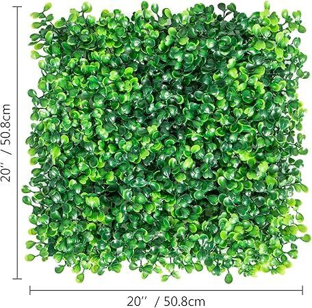 Artificial Boxwood Panels,Boxwood Hedge Wall Panels,Artificial Grass Backdrop Wall 20x20 - Lot 10013
