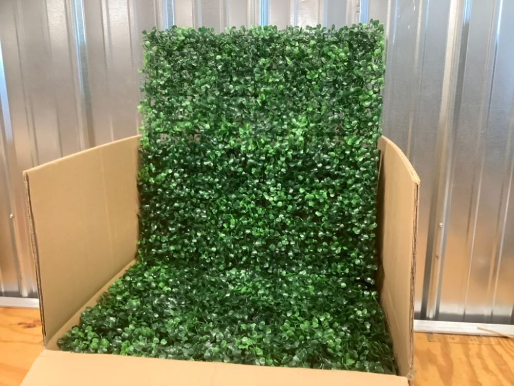 Artificial Boxwood Panels,Boxwood Hedge Wall Panels,Artificial Grass Backdrop Wall 20x20 - Image 2 - Lot 10013