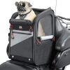 KEMIMOTO Motorcycle Dog Cat Carrier Bags Upgraded for Less Than 20 lbs Pets Carriers Portable Capacity Folding Backpack for Street Glide Road King with Passenger Seat Touring Trike Models Can AMS - Thumbnail 1