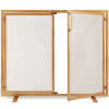 2-Door Wrought Iron Fireplace Screen w/ Magnetic Doors - 38.5x41in - Thumbnail 1