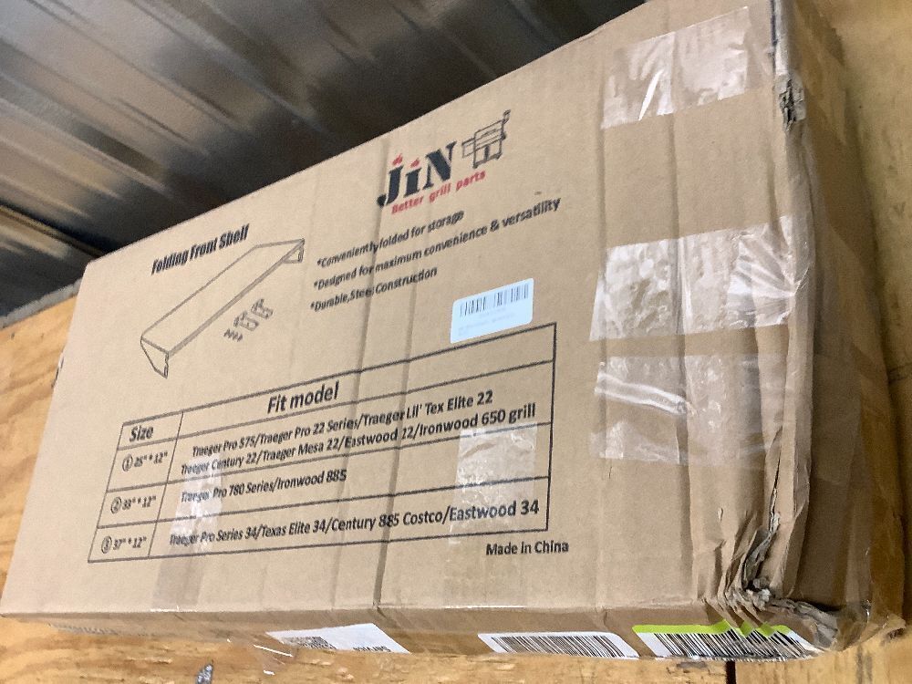 Traeger Grills BAC362 Folding Front Shelf – Steel Grill Accessory for Pro 22, Pro 575, and Ironwood 650, Ideal for Food Prep and Storage - Image 3 - Lot 10031