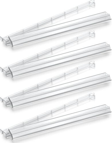 4PCS Mahjong Racks with Pushers,Clear Acrylic American Majiang Tile Racks - Lot 10037