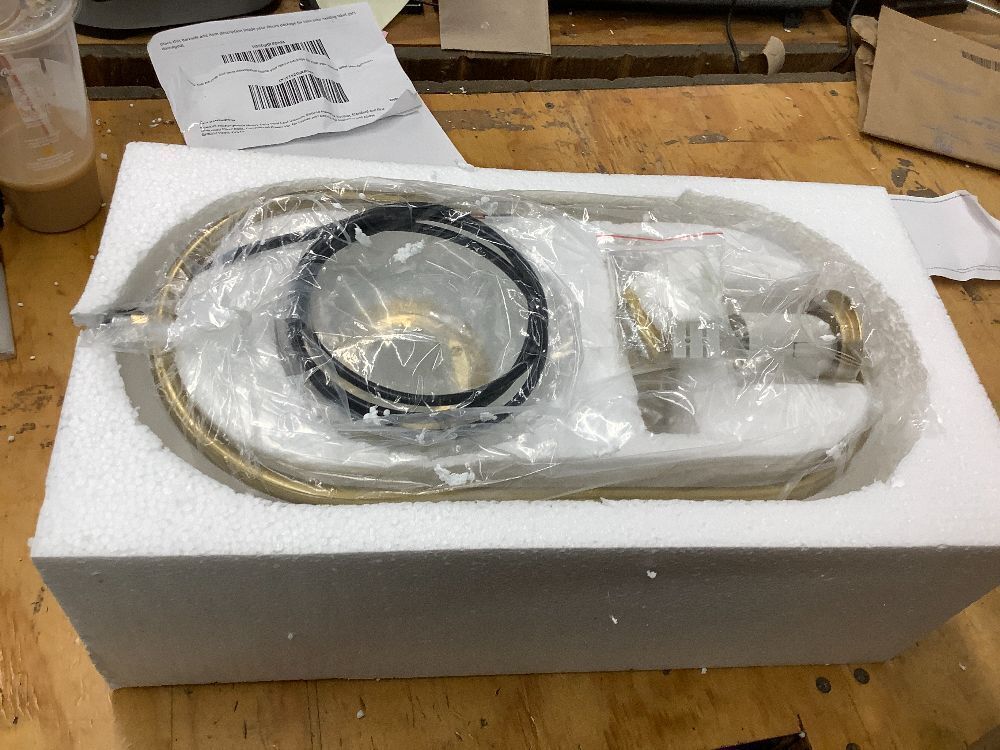 Modern Gold Globe Pendant Light Mid Century Chandelier 1-Light Brushed Brass Ceiling Hanging Lighting Fixture with White Globe Glass Shade for Kitchen Island Dining Room Bedroom - Image 3 - Lot 10039