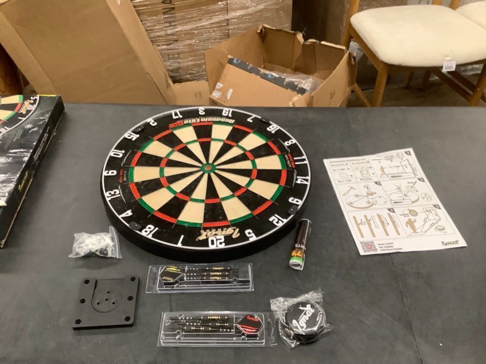 IgnatGames Professional Dart Board Set – Competition-Size Kenyan Sisal Target with Ultra-Thin Spider, 6 Steel Tip Darts, Mounting Kit & Game Accessories - Image 2 - Lot 7135