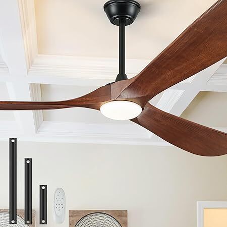 52" Ceiling Fans with Lights and Remote Control, Outdoor - Lot 7092
