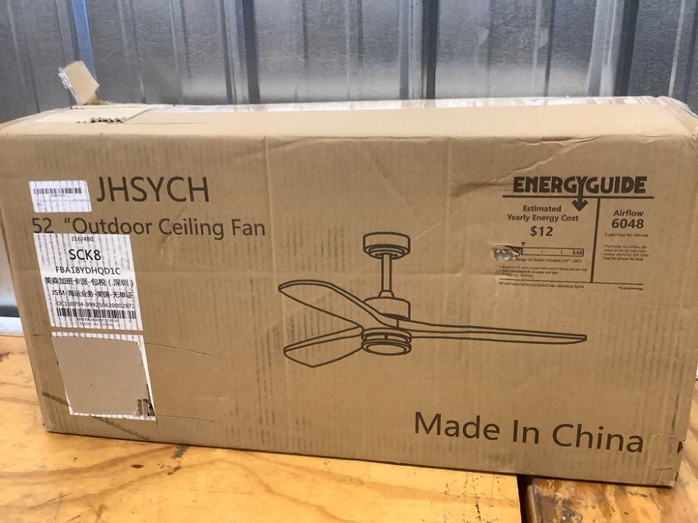 52" Ceiling Fans with Lights and Remote Control, Outdoor - Image 2 - Lot 7092