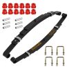 Cartalia Upgraded Heavy Duty Rear 4-Leaf Springs Kit for EZGO TXT/Medalist Electric 1994-2013 and Gas 1996-2008 Golf Cart, Replaces OEM #74207-G01 Included U-Bolts and Polyurethane Bushings Sleeves - Thumbnail 1