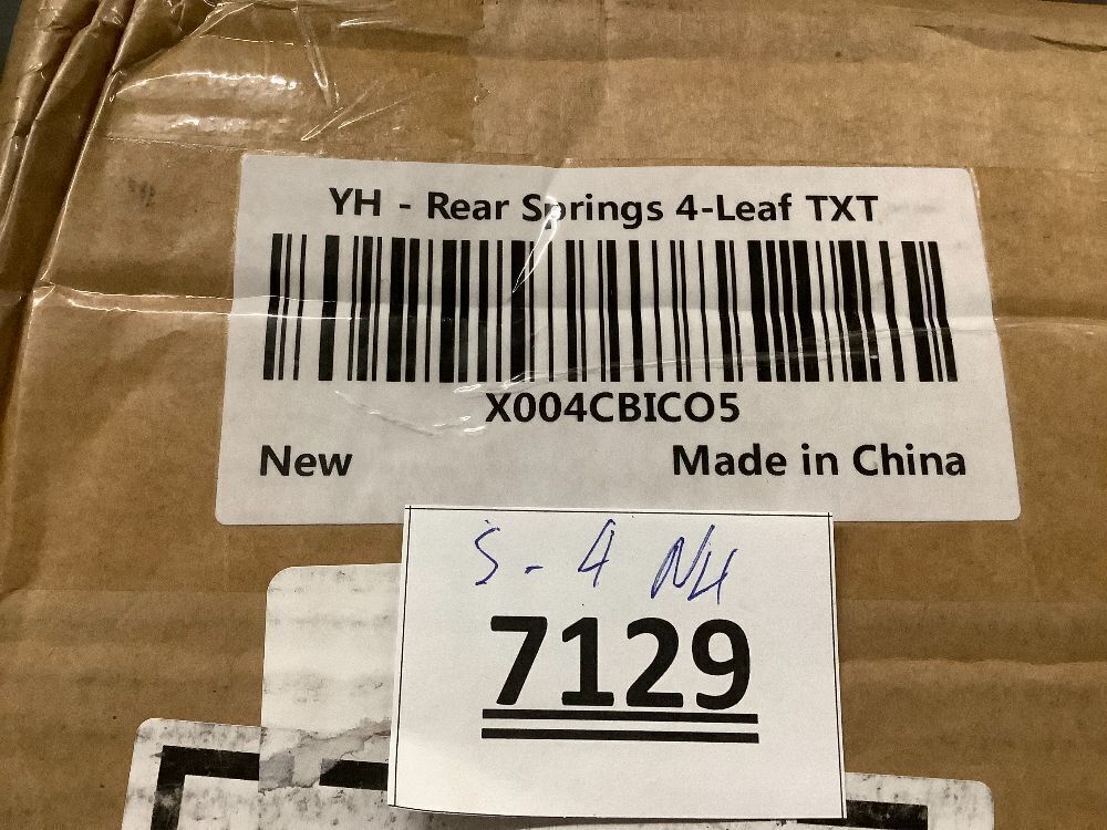 Cartalia Upgraded Heavy Duty Rear 4-Leaf Springs Kit for EZGO TXT/Medalist Electric 1994-2013 and Gas 1996-2008 Golf Cart, Replaces OEM #74207-G01 Included U-Bolts and Polyurethane Bushings Sleeves - Image 4 - Lot 7129