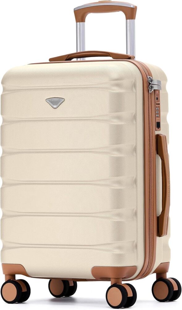 22x14x9" Carry On Suitcase Hardside TSA Lock USB C Port Lightweight Luggage Silent Double Spinner Wheels Maximum Overhead Carry-On Bag For American & United Approved Airlines - Image 1 - Lot 7130