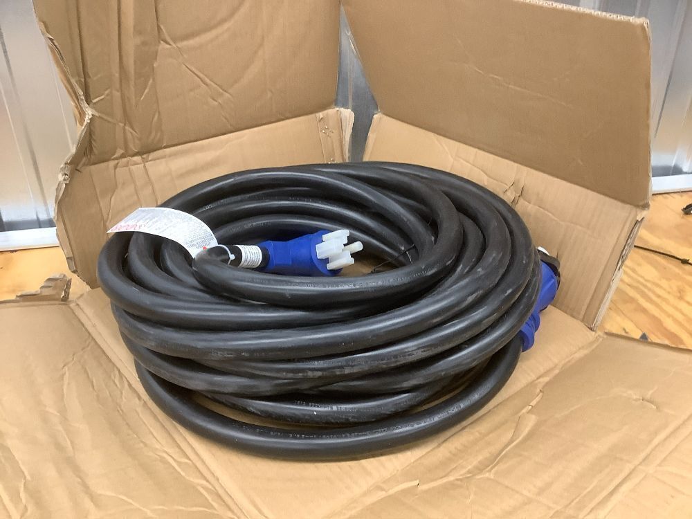 Electric World RV 50 Amp 15' Heavy Duty Extension Cord | Designed for 50 Amp Service | Weatherproof Housing | Finger Grip Handles - Image 2 - Lot 7509