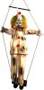 Haunted Hill Farm Scary Swinging Talking Clown Animatronic with Touch Activated Lights and Sounds, Battery Operated Indoor or Covered Outdoor Decoration, Creepy Halloween Prop - Thumbnail 1
