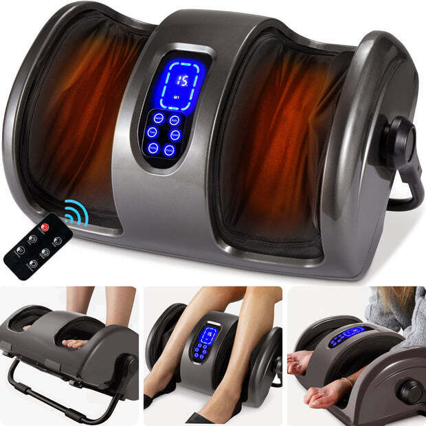 Reflexology Shiatsu Foot Massager w/ High-Intensity Rollers, Remote Control - Image 1 - Lot 7328