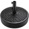 Plastic Patio Umbrella Base Pole Holder Accessory w/ Adjustable Knob - Thumbnail 1
