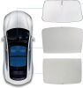 for Tesla Model Y Sunshade Roof Sunroof Shade 2024 2023 2022 2021 2020(Ice Grey) & Tesla Model Y Windshield Sunshade Front Window Sun Shade Block UV Rays Heat, Not Suitable for Tesla Juniper - Thumbnail 1