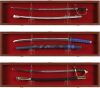 DisplayGift 1 Sword Sabre Cabinet Stand Holder Wall Rack Display Case Shadow Box Lockable with 98% UV Protection Mahogany Finish KCS03-MA - Thumbnail 4