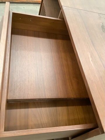 Jokuna 48" Vinyl Media Unit - Walnut - Image 2 - Lot 10055