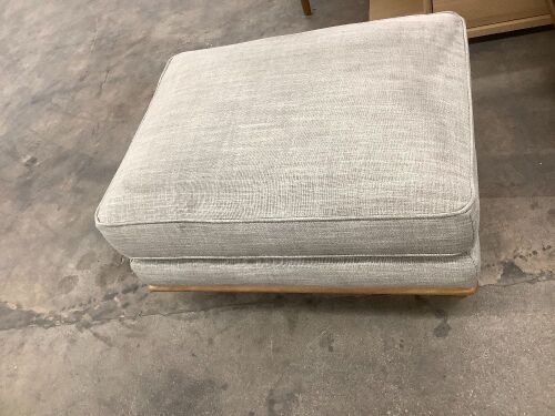 Timber 31" Ottoman - Rain Cloud - Lot 10060
