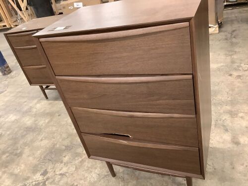 Lenia 4-Drawer Chest - Walnut - Lot 10061