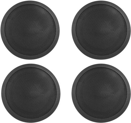 Rockville CCL6T (4) 70V 6" Commercial Ceiling Speakers, Paintable Grills, Easy Install, Custom Power Taps, Perfect for Restaurants/Offices - Lot 10086