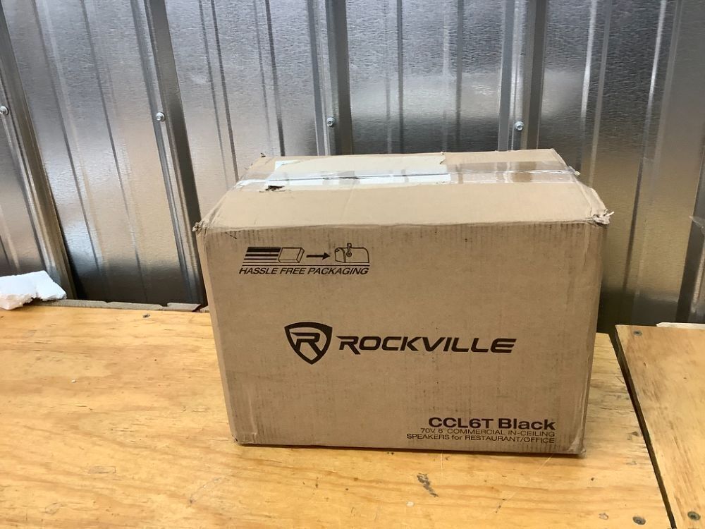 Rockville CCL6T (4) 70V 6" Commercial Ceiling Speakers, Paintable Grills, Easy Install, Custom Power Taps, Perfect for Restaurants/Offices - Image 5 - Lot 10086