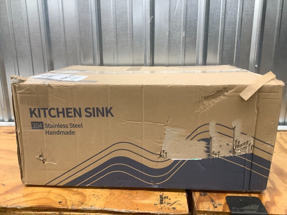 24x18 Inch Undermount Kitchen Sink Nano Black,18 Gauge Stainless Steel Single Bowl Kitchen Sink 9 Inch Deep Bowl Sink Undermount, 24"x18"x9" - Image 3 - Lot 10104