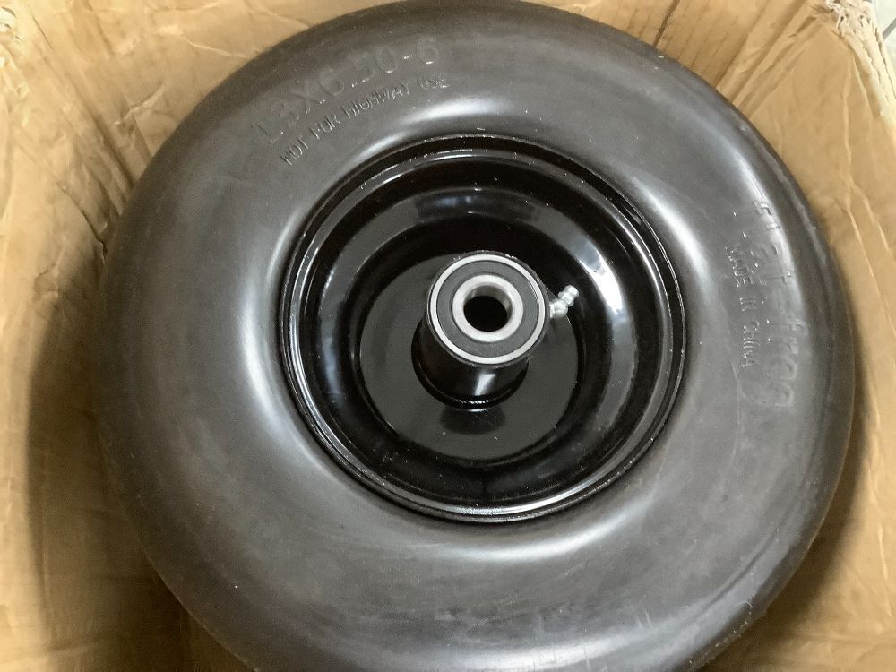 (Set of 2) 13x6.50-6 Semi-Pneumatic Flat Free Wheel Assembly - Image 2 - Lot 7177