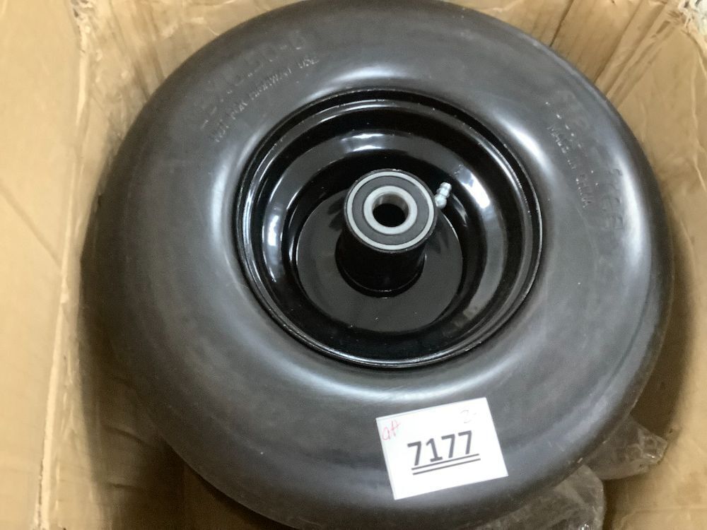 (Set of 2) 13x6.50-6 Semi-Pneumatic Flat Free Wheel Assembly - Image 4 - Lot 7177