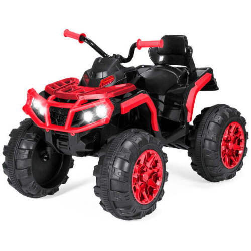 12V Kids Ride-On 4-Wheeler Quad ATV Car w/ 3.7mph Max, Bluetooth, Headlights - Lot 7526
