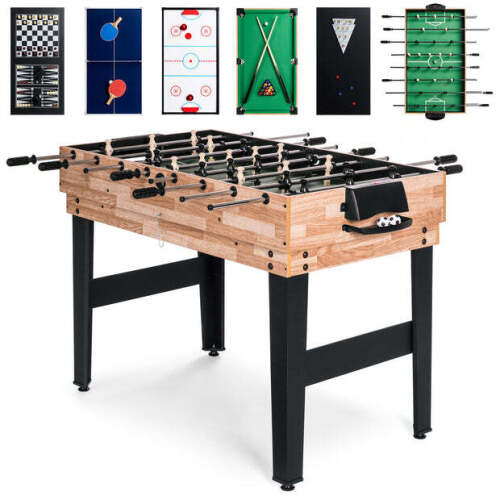 10-in-1 Combo Game Table Set w/ Pool, Foosball, Ping Pong, Chess - 2x4ft - Lot 7540
