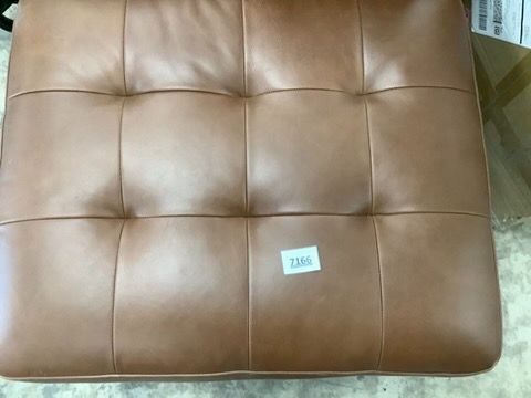 Leather Ottoman - Lot 7166