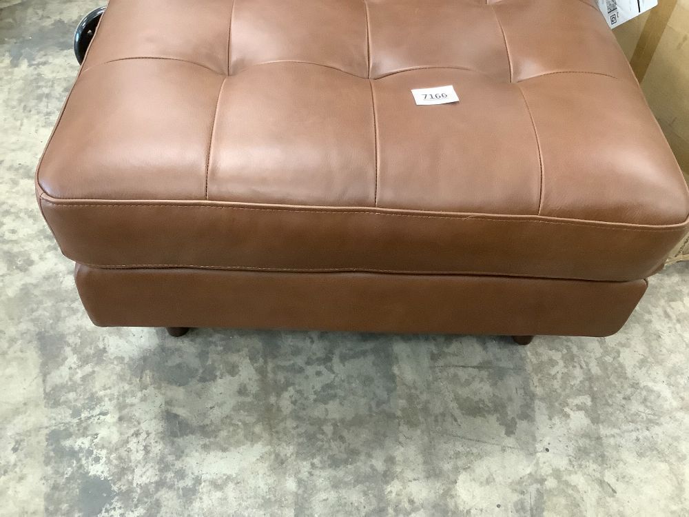 Leather Ottoman - Image 3 - Lot 7166