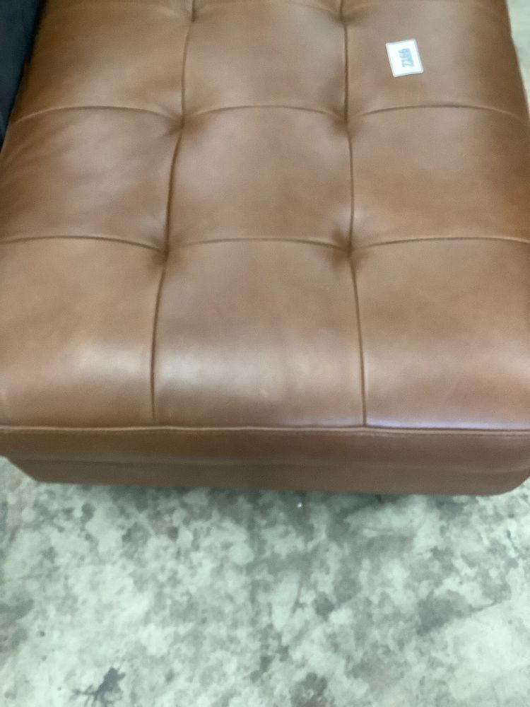 Leather Ottoman - Image 4 - Lot 7166