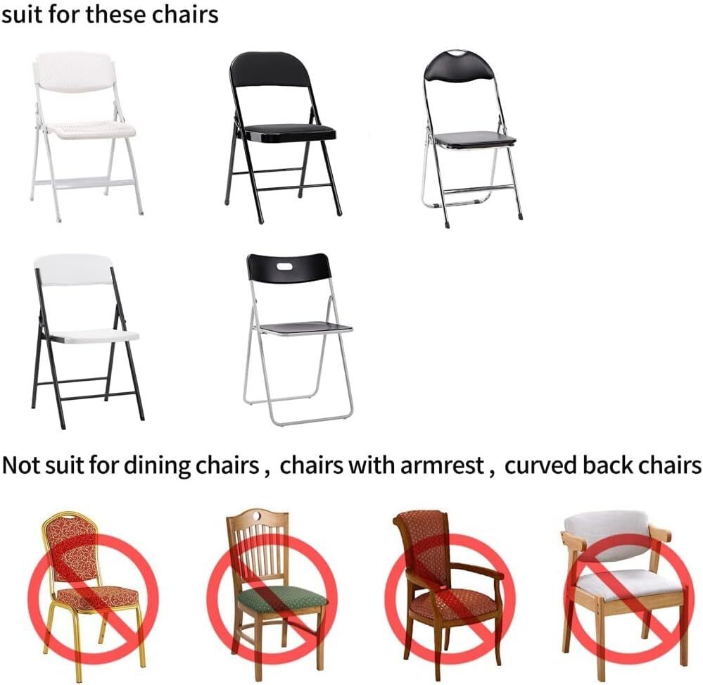 (48) MAGALO Black Spandex Spandex Folding Waterproof Chair Covers - Image 4 - Lot 51