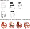 (48) MAGALO Black Spandex Spandex Folding Waterproof Chair Covers - Thumbnail 4