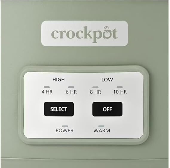 Crock-Pot Locking Lid 6qt Cook and Carry Programmable Slow Cooker Moonshine Green-Dent on bottom - Image 2 - Lot 52