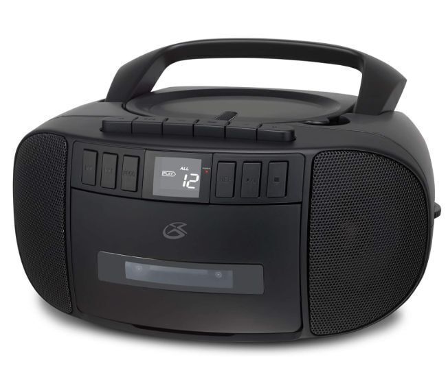 GPX Portable Am/FM Boombox with CD and Cassette Player, Black - Image 1 - Lot 66