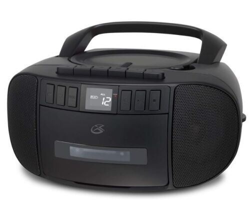 GPX Portable Am/FM Boombox with CD and Cassette Player, Black - Lot 66