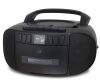GPX Portable Am/FM Boombox with CD and Cassette Player, Black - Thumbnail 1