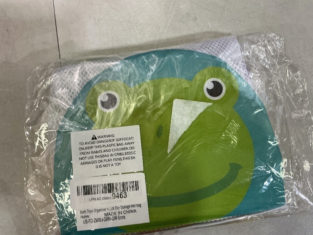 Weiyirot Bath Tub Toy Holder Basket, Mesh Bathroom Toys Mesh Toys Storage Net, Holder Basket Organizer Durable Storage Bag for Organizering Bathroom Stuffed Animal Baby(Green) - Image 3 - Lot 71